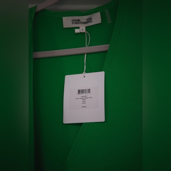 Diane Von Furstenberg Green Wrap Dress - Picture 2 of 5